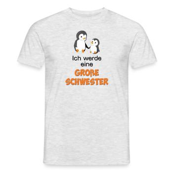 Je serai une grande soeur - T-shirt homme - gris chiné - Devant - AI Model Male 178 dark (178cm)