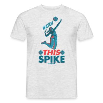 Volley volley beach volley plage Sport - T-shirt homme - gris chiné - Devant - AI Model Male 178 dark (178cm)