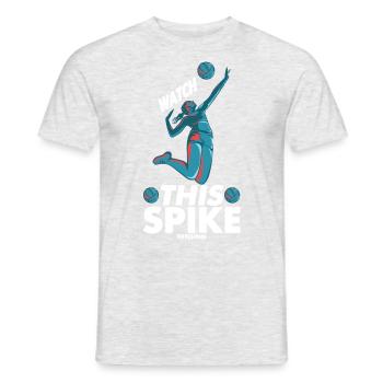 Volley volley beach volley plage Sport - T-shirt homme - gris chiné - Devant - AI Model Male 178 dark (178cm)