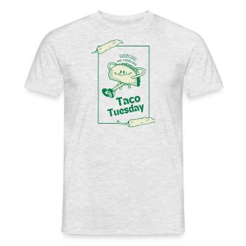 Taco Tuesday is Everyday - Men's T-Shirt - heather grey - Front - AI Model Male 178 dark (178cm)