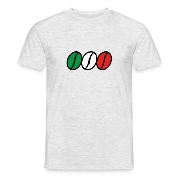 BARISTA. CAFFÈ ITALIANO - Männer T-Shirt - Grau meliert - Vorne - AI Model Male 178 dark (178cm)