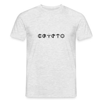 Crypto Crypto Monnaie - T-shirt homme - gris chiné - Devant - AI Model Male 178 dark (178cm)