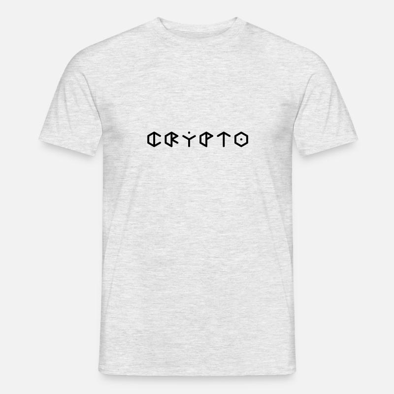 Crypto, Cryptocurrency - Männer T-Shirt - Grau meliert