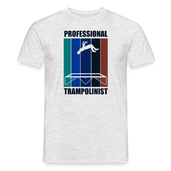 Pull de trampoline Hobby Ironic Saying - T-shirt homme - gris chiné - Devant - AI Model Male 178 dark (178cm)