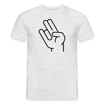 Shocker Hand Tuning Two dans le rose en puanteur - T-shirt homme - gris chiné - Devant - AI Model Male 178 dark (178cm)