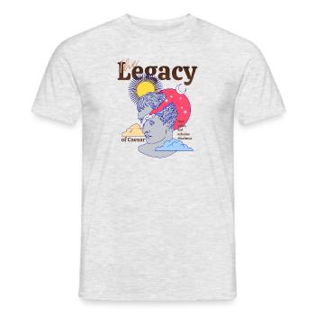The Legacy of Caesar - Männer T-Shirt - Grau meliert - Vorne - AI Model Male 178 dark (178cm)