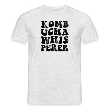 Kombucha Whisperer - schwarz - Männer T-Shirt - Grau meliert - Vorne - AI Model Male 178 dark (178cm)