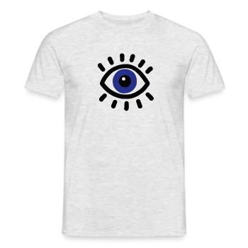 eye - Men's T-Shirt - heather grey - Front - AI Model Male 178 dark (178cm)
