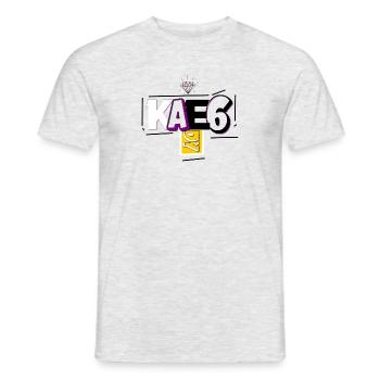KÆ6WEAR Diamond - T-shirt homme - gris chiné - Devant - AI Model Male 178 dark (178cm)