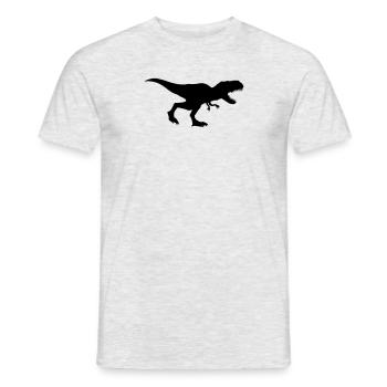 silhouette course course contour noir prédateurs T - T-shirt homme - gris chiné - Devant - AI Model Male 178 dark (178cm)