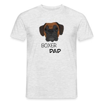 Boxer Dad Boxer Dog Design - Männer T-Shirt - Grau meliert - Vorne - AI Model Male 178 dark (178cm)