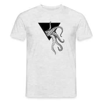 Krake - Männer T-Shirt - Grau meliert - Vorne - AI Model Male 178 dark (178cm)