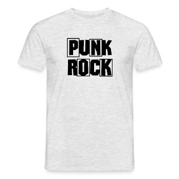 T-shirt rock punk rock - T-shirt homme - gris chiné - Devant - AI Model Male 178 dark (178cm)