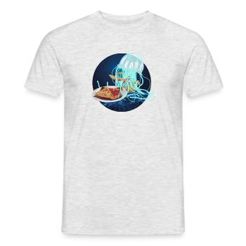 JellySkippy - T-shirt homme - gris chiné - Devant - AI Model Male 178 dark (178cm)