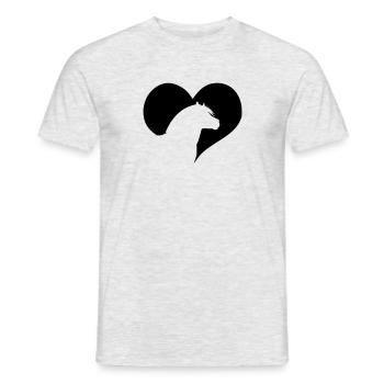 Noors - Heren T-shirt - grijs gemêleerd - Voor - AI Model Male 178 dark (178cm)