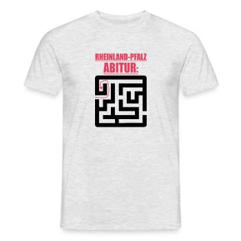 Abitur Abschluss Prüfung Sprüche lustig Abi Pfalz - Männer T-Shirt - Grau meliert - Vorne - AI Model Male 178 dark (178cm)