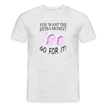 Argent Motivation Profit Profit Performance Rendement - T-shirt homme - gris chiné - Devant - AI Model Male 178 dark (178cm)