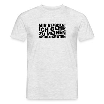 Mir reichts! Ich gehe zu meinen Schildkröten - Männer T-Shirt - Grau meliert - Vorne - AI Model Male 178 dark (178cm)