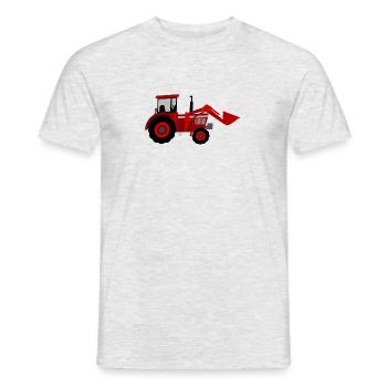 Roter Traktor - Männer T-Shirt - Grau meliert - Vorne - AI Model Male 178 dark (178cm)