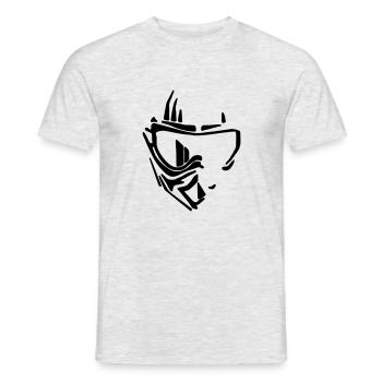 Freeride - Männer T-Shirt - Grau meliert - Vorne - AI Model Male 178 dark (178cm)