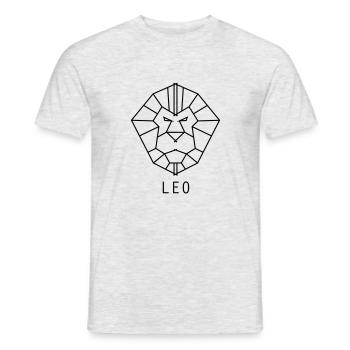 Löwe - Männer T-Shirt - Grau meliert - Vorne - AI Model Male 178 dark (178cm)