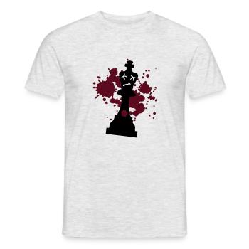 schach matt - Männer T-Shirt - Grau meliert - Vorne - AI Model Male 178 dark (178cm)