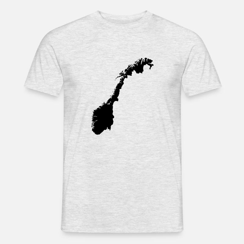 Norwegen - Männer T-Shirt - Grau meliert