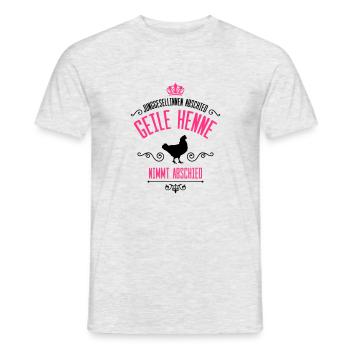 junggesellinnen geile henne abschied - Männer T-Shirt - Grau meliert - Vorne - AI Model Male 178 dark (178cm)