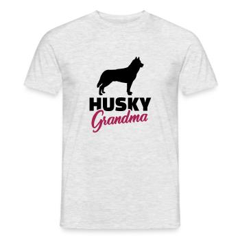 Husky - T-shirt homme - gris chiné - Devant - AI Model Male 178 dark (178cm)