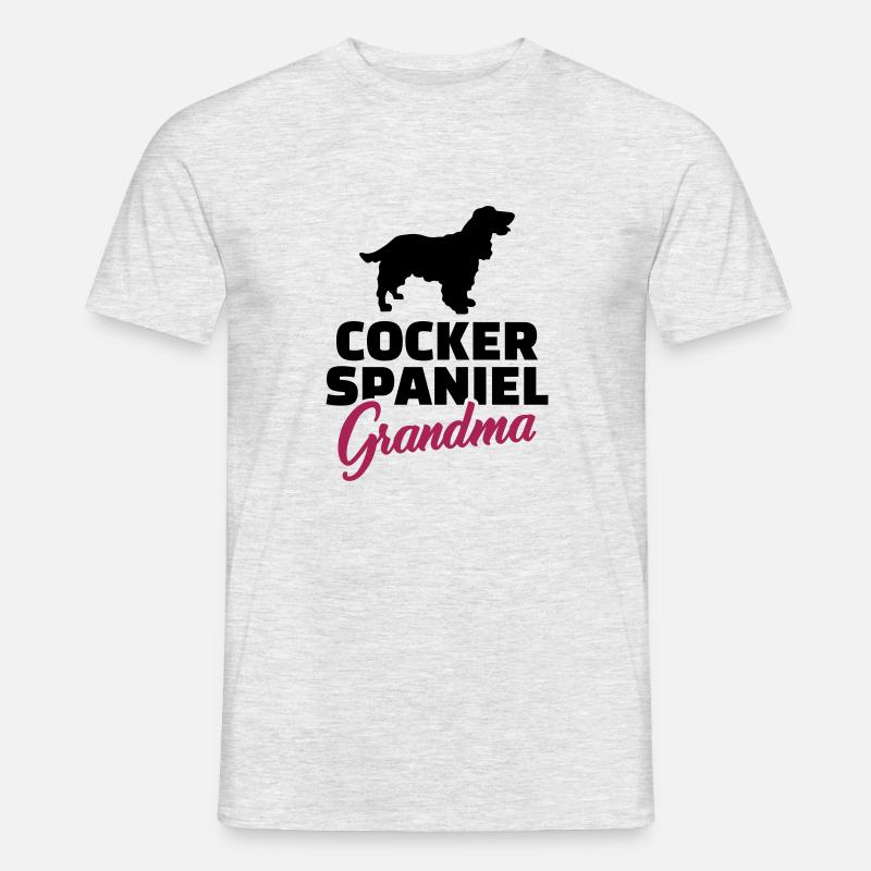 Cocker Spaniel - Männer T-Shirt - Grau meliert