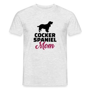 Cocker Spaniel - T-shirt homme - gris chiné - Devant - AI Model Male 178 dark (178cm)
