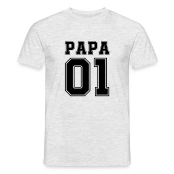 Dad 01 - Men's T-Shirt - heather grey - Front - AI Model Male 178 dark (178cm)