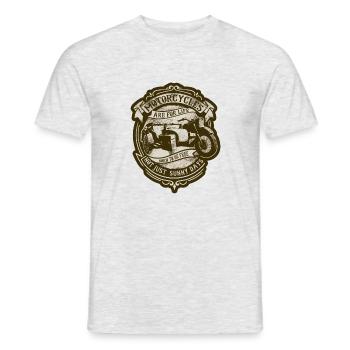 Les motos sont pour la vie - T-shirt homme - gris chiné - Devant - AI Model Male 178 dark (178cm)