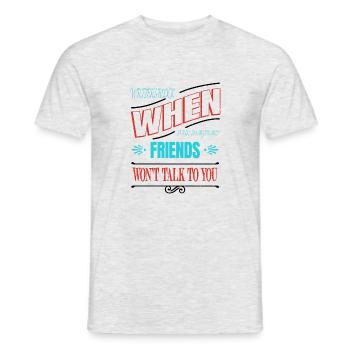 Quote Editor Funny Quote Costume Blogging Books - Men's T-Shirt - heather grey - Front - AI Model Male 178 dark (178cm)