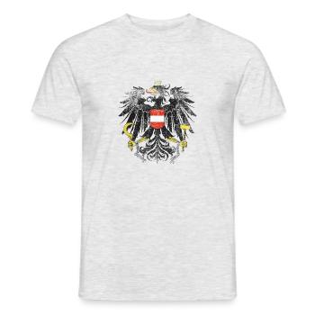 Manteau autrichien des bras Autriche Symbole - T-shirt homme - gris chiné - Devant - AI Model Male 178 dark (178cm)