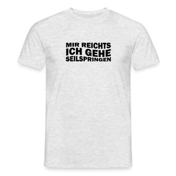 Mir reichts ich gehe Seilspringen - Männer T-Shirt - Grau meliert - Vorne - AI Model Male 178 dark (178cm)