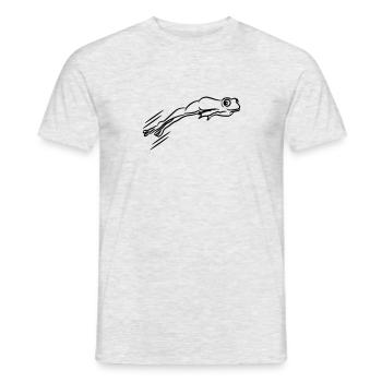 Frog jump - Men's T-Shirt - heather grey - Front - AI Model Male 178 dark (178cm)