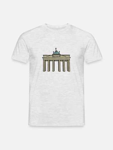 Berlin Brandenburger Tor - Männer T-Shirt - Grau meliert