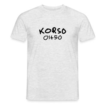 Korso 01450 - Männer T-Shirt - Grau meliert - Vorne - AI Model Male 178 dark (178cm)