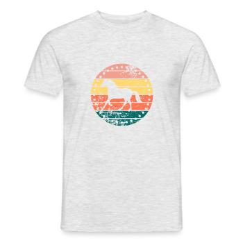 Horse - Men's T-Shirt - heather grey - Front - AI Model Male 178 dark (178cm)
