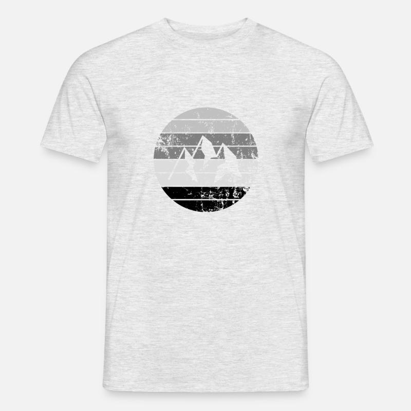 Berg - Männer T-Shirt - Grau meliert