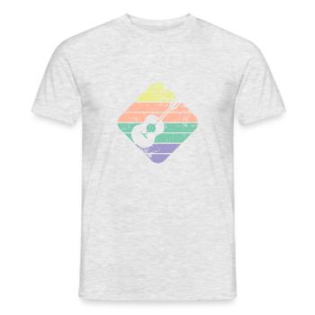 Ukulele - T-shirt homme - gris chiné - Devant - AI Model Male 178 dark (178cm)