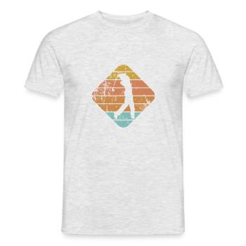 Golf - Männer T-Shirt - Grau meliert - Vorne - AI Model Male 178 dark (178cm)