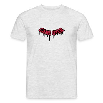 Game Over Graffiti - T-shirt homme - gris chiné - Devant - AI Model Male 178 dark (178cm)