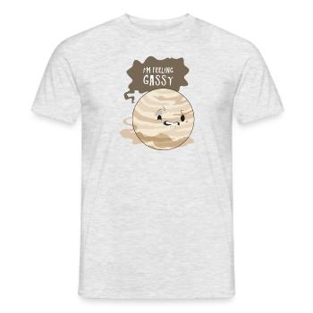 Dire les enfants cadeaux Planet Space Zodiac - T-shirt homme - gris chiné - Devant - AI Model Male 178 dark (178cm)