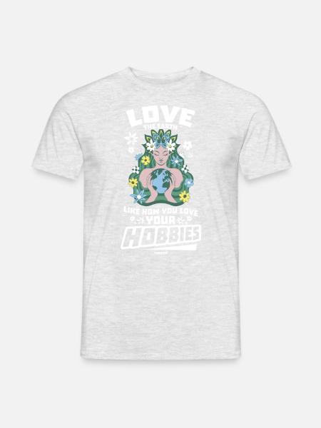 Naturschutz Klimaschutz Erde - Männer T-Shirt - Grau meliert