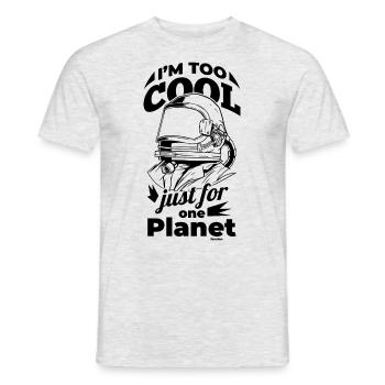 Astronaut - Men's T-Shirt - heather grey - Front - AI Model Male 178 dark (178cm)