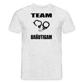 JGA - Männer T-Shirt - Grau meliert - Vorne - AI Model Male 178 dark (178cm)