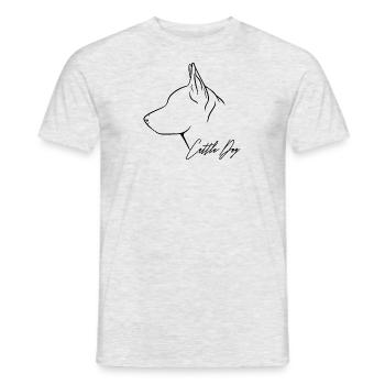 Profil de chien de bouvier Chien de troupeau Chiens Chien Wilsigns - T-shirt homme - gris chiné - Devant - AI Model Male 178 dark (178cm)