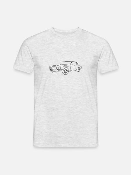 70s XJ Series 2 Outline - Men's T-Shirt - heather grey